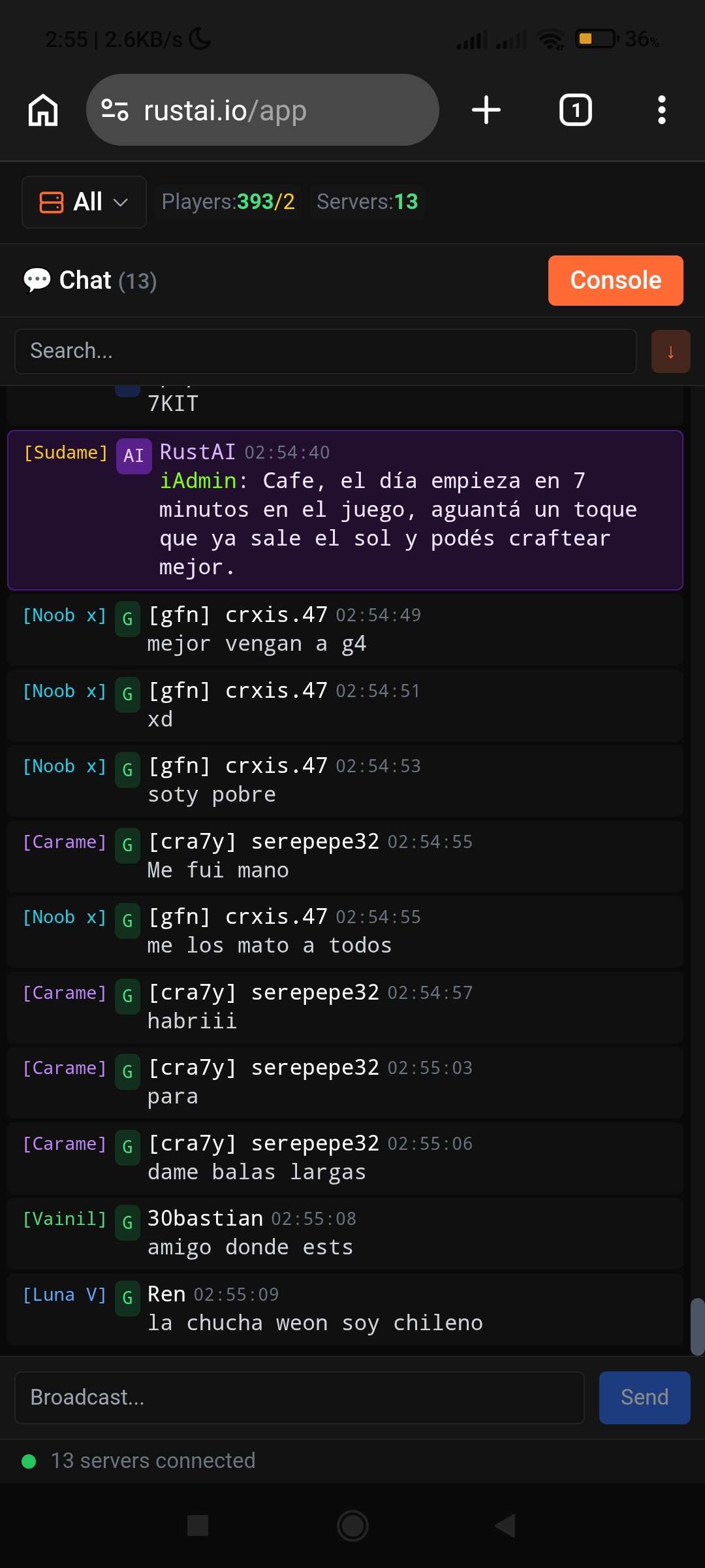 Rust Server Rcon Free Rust RCON Admin Panel | Rust Server Management | RustAI