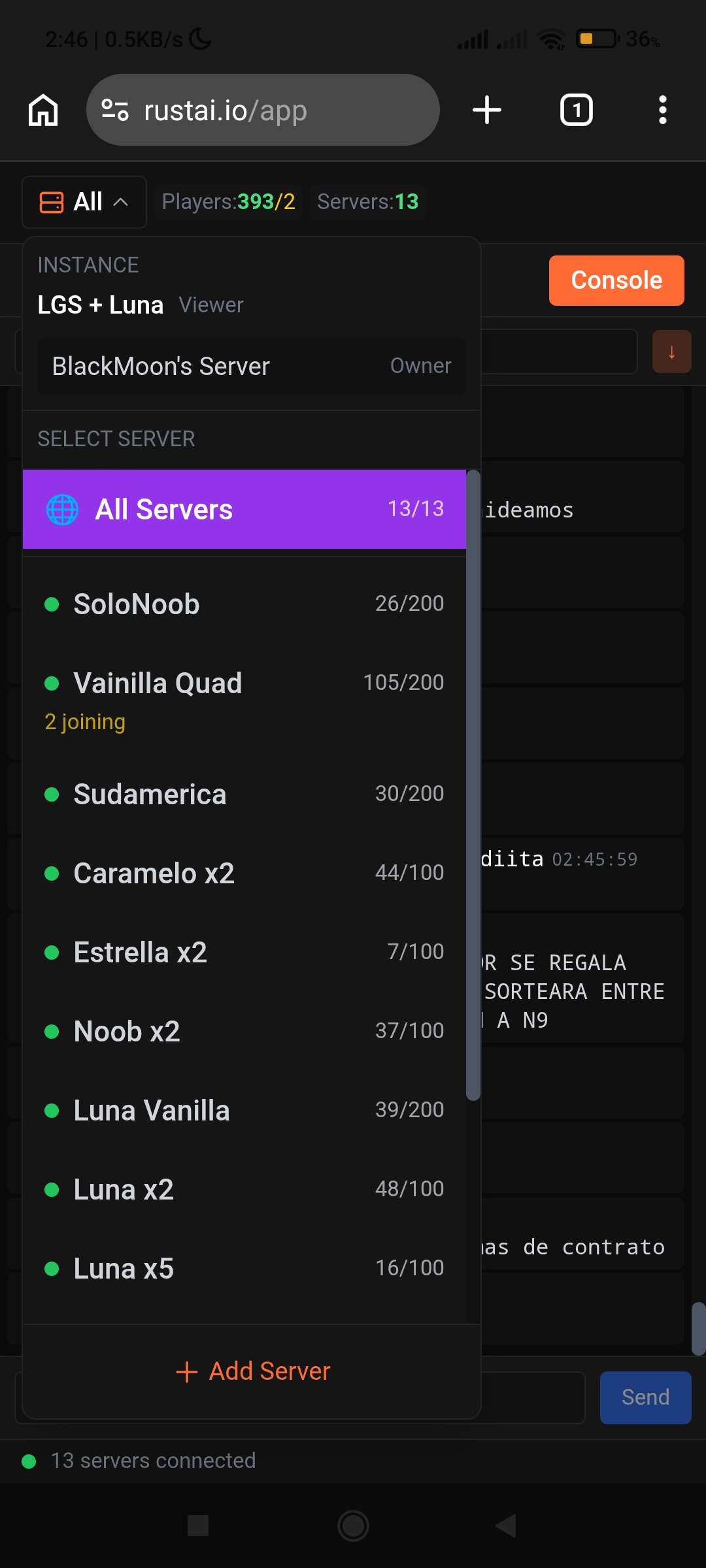 Rust Server Rcon Free Rust RCON Admin Panel | Rust Server Management | RustAI